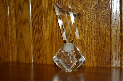 +MBA  "Large" Clear Crystal Perfume Bottle