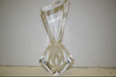 +MBA  "Large" Clear Crystal Perfume Bottle