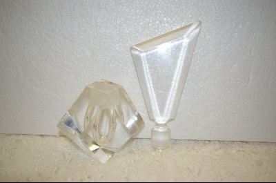 +MBA  "Large" Clear Crystal Perfume Bottle