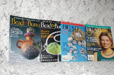 +MBA #40-160  "Set Of 4 Back Issues Of Bead & Button Magazine