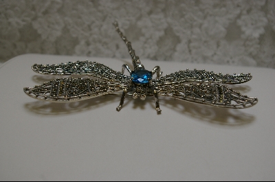 +MBA #BDF  "Large Marcasite Sterling DragonFly Pin