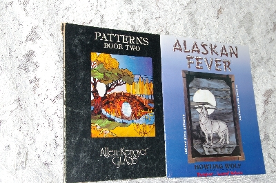 +MBA #40-244  "Set Of 2 Stained Glass Pattern Books