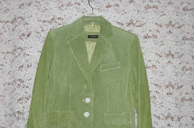 +MBA #49-023  "Valerie Stevens "Green" Suede Jacket