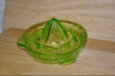 +MBA #4692  "Hazel-Atlas Green Tab Handled Reamer #4692