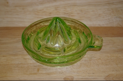 +MBA #4795  "Hazel Atlas Lt Green Tab Handled Reamer #4795