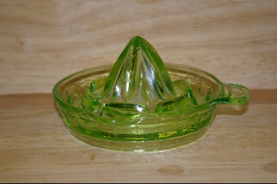 +MBA #4795  "Hazel Atlas Lt Green Tab Handled Reamer #4795