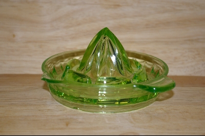 +MBA #4800  "Hazel Atlas Green Tab Handled Reamer #4800