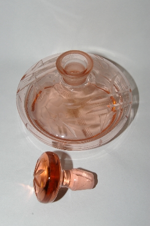 +MBA #55-032 Vintage Pink Glass Perfume Bottle/Small Decantor