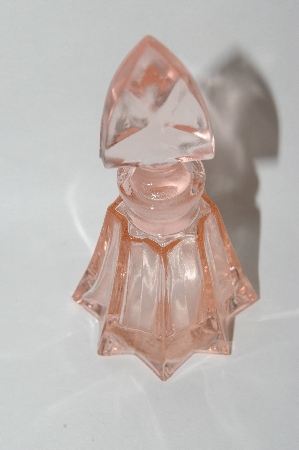 +MBA #55-171  Vintage Soft Pink Glass Perfume Bottle