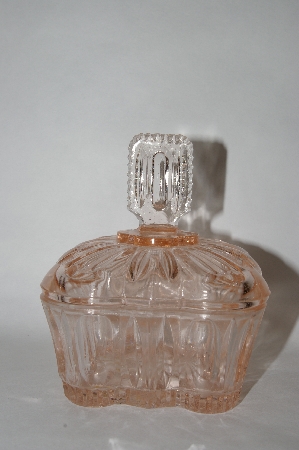 +MBA #55-105  Vintage Light Pink Glass Vanity Or Candy Dish ?