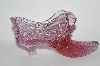+MBA #55-124  " Fenton Pink Glass Shoe