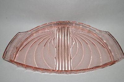 +MBA #55-140  Vintage Fancy Pink Glass Vanity Tray