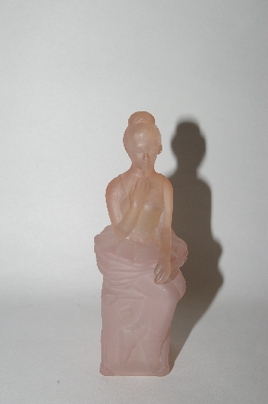 +MBA #55-249 Vintage Pink Glass "AVON" Lady Perfume Bottle