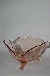 +MBA #57-053  Vintage Footed Pink Glass Candy Dish