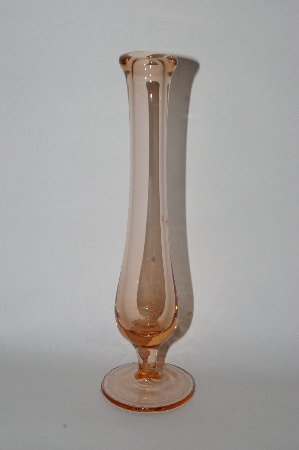 +MBA #57-102  Vintage Pink Depression Glass Bud Vase