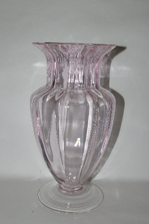 +MBA #57-126  Vintage Pale Pink Glass Vase