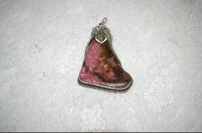 +MBA #RP    Rhodochrosite Sterling Pendant