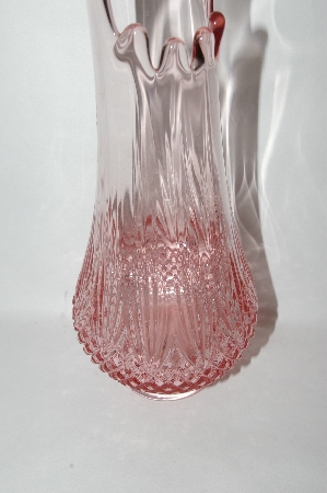 +MBA #57-122  "Vintage Fancy Pink Glass Vase