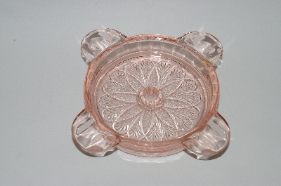 +MBA #59-202  Set Of 2 Vintage Adam  Pink Depression Glass Ashtray