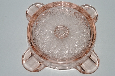 +MBA #59-202  Set Of 2 Vintage Adam  Pink Depression Glass Ashtray