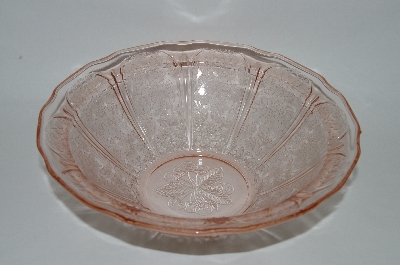 +MBA #59-149  "Vintage "Cherry Blossom" Depression Glass Pink Berry Bowl