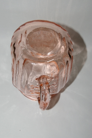 +MBA #59-064  Vintage Pink Depression Glass Mayfair Open Rose Pitcher
