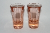 +MBA #60-293   " 4 Piece Set Of Vintage Dark Pink Shot Glass's