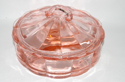 +MBA #60-077  Beautiful Rich Vintage Pink Candy Dish With Lid