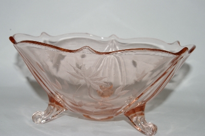 +MBA #60-155  " Vintage Pink Glass "Jubilee" 8" Bowl