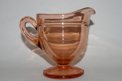 MBA #60-196  Vintage Pink Glass Creamer 
