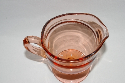 MBA #60-196  Vintage Pink Glass Creamer 