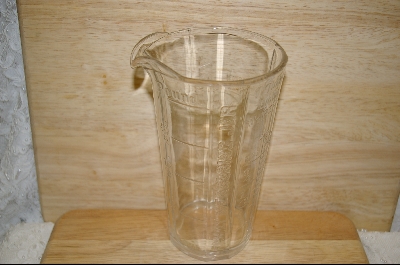 +MBA  "Clear Glass Faimly Measuring Jar #4893