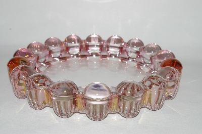 +MBA #60-128   Vintage Pink Glass Round Ashtray