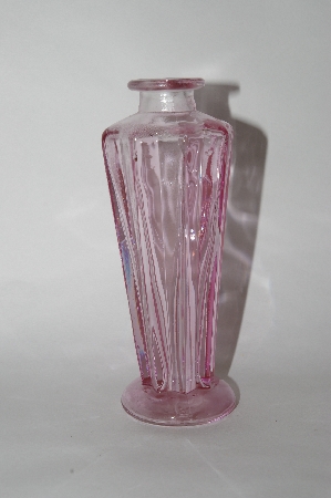 +MBA #60-222      "2004  Reproduction Pink Glass Bud Vase