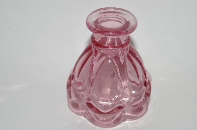 +MBA #60-232   "2004  Reproduction Pink Glass Bud Vase