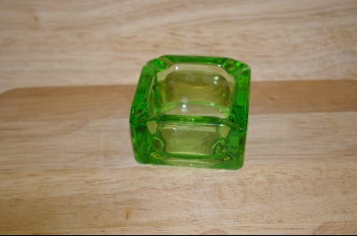 +MBA #4773  "Green Glass Ashtray #4773