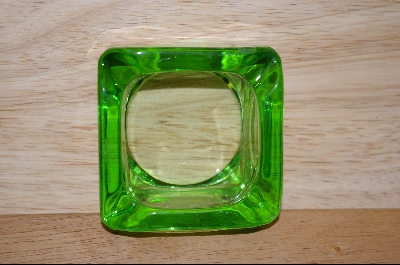 +MBA #4773  "Green Glass Ashtray #4773