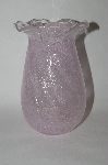 +Newer Pink Art Glass Air Bubble Vase