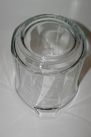 +MBA  "Very Large Vintage Clear Glass Ice Bucket