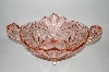 +MBA #61-026 " Vintage Pink Glass "Deutschland" Very Fancy Bowl