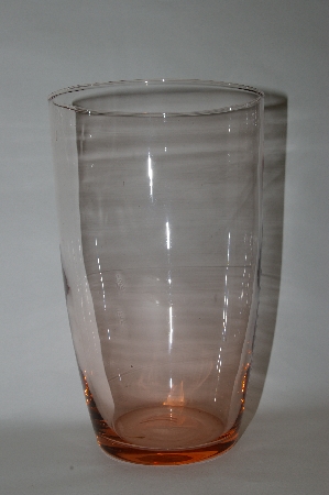 +MBA #61-018   Vintage Pink Glass "Large Vase"