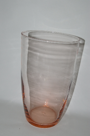 +MBA #61-018   Vintage Pink Glass "Large Vase"