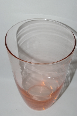 +MBA #61-018   Vintage Pink Glass "Large Vase"