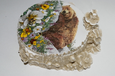 +MBA #61-185  "Bugged Bear" Covered Dish By Bev Doolittle