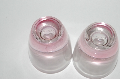 +MBA #61-200  Vintage Pink Glass "Shot Glass's" Set of 4 