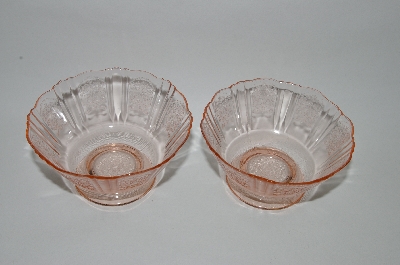 +MBA #62-188 MacBeth Evans Glass Set Of 4 Sherbert Cups 