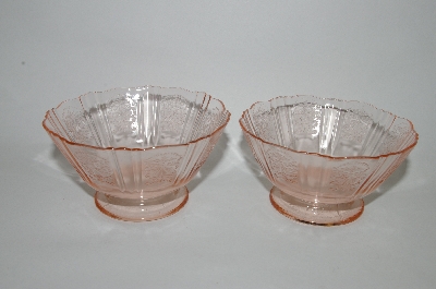 +MBA #62-188 MacBeth Evans Glass Set Of 4 Sherbert Cups 