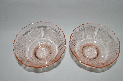+MBA #62-188 MacBeth Evans Glass Set Of 4 Sherbert Cups 