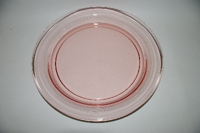 +MBA #62-054  Vintage Pink Depression Glass "Round" Tray