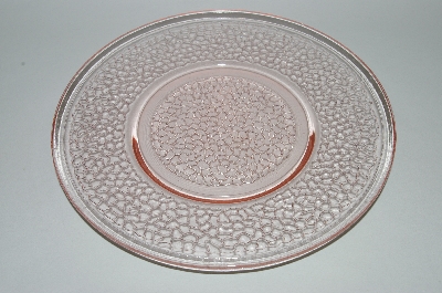 +MBA #62-205  " Set Of 8  Vintage Pink Depression Glass " By Carcky" Desert Plates